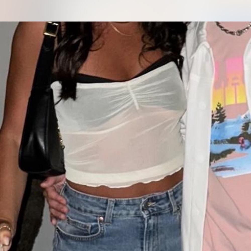 Source Unknown White Crop Top
